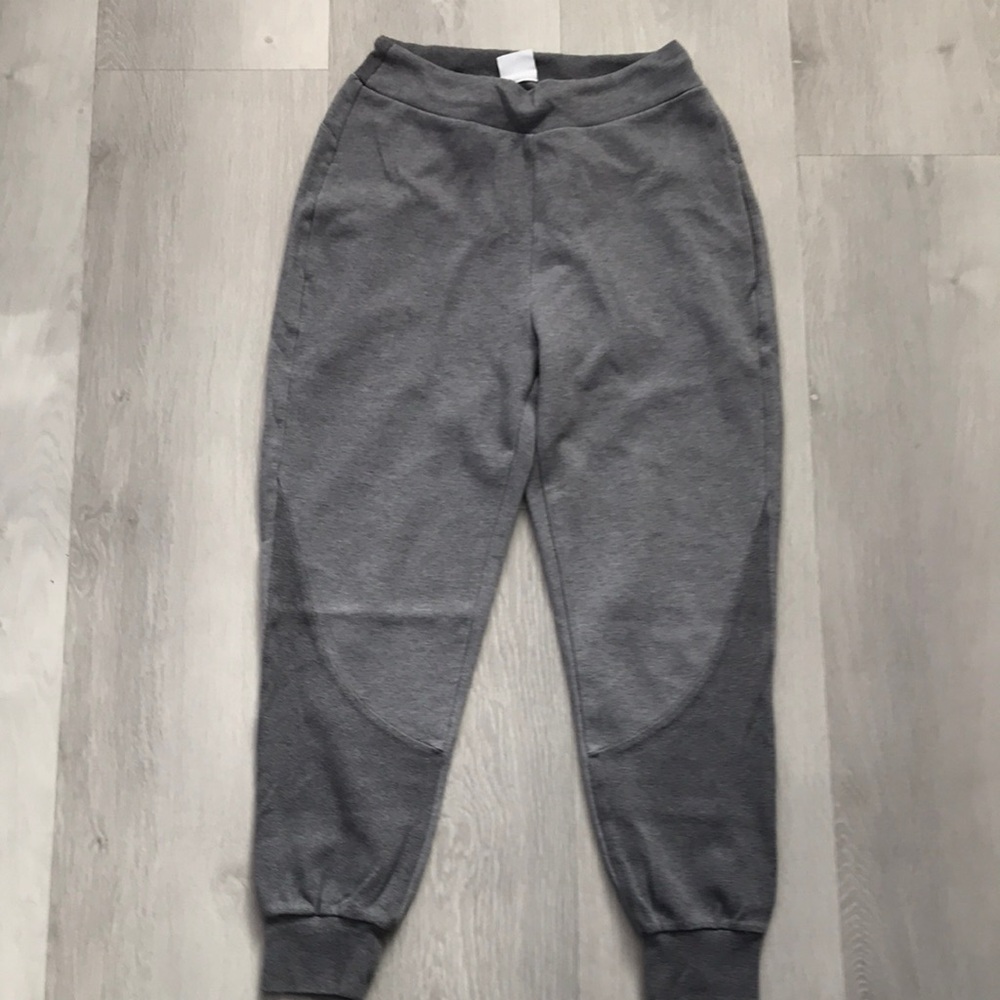 GYMSHARK GRAY SWEAT PANTS DRAWSTRING BELT JOGGERS WOMENS SMALL